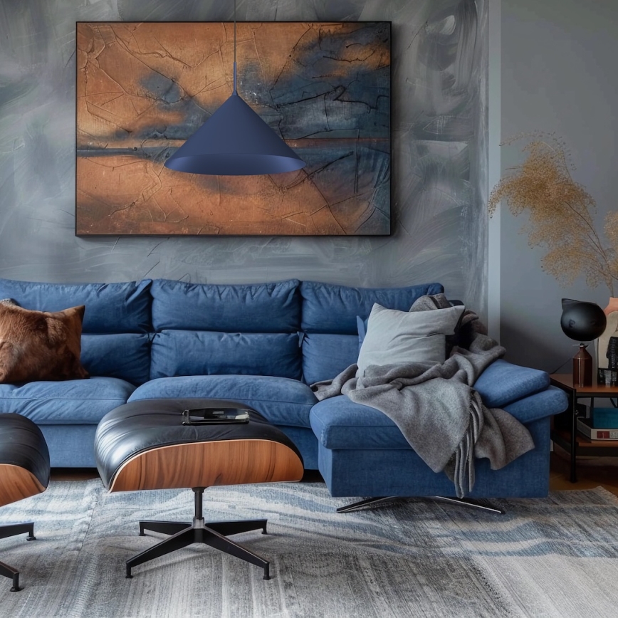 Riippuvalaisin kaapelilla CAPITAL 1xGX53/15W/230V Ø 46 cm, sininen