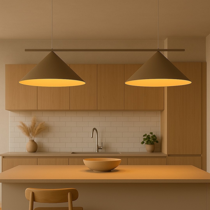 Riippuvalaisin kaapelilla CAPITAL 2xGX53/15W/230V taupe