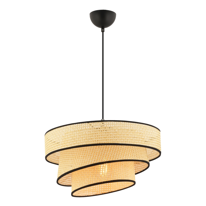 Riippuvalaisin kaapelilla COUPER 1xE27/60W/230V beige/musta