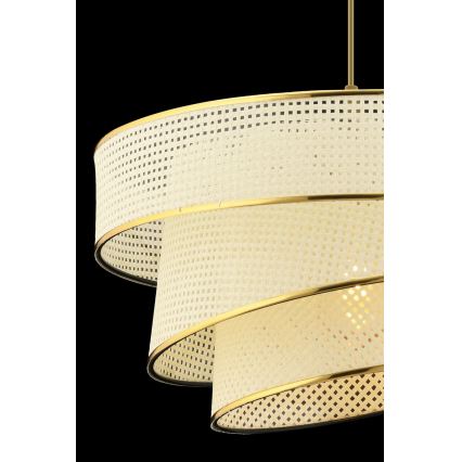 Riippuvalaisin kaapelilla COUPER 1xE27/60W/230V valkoinen/kultainen