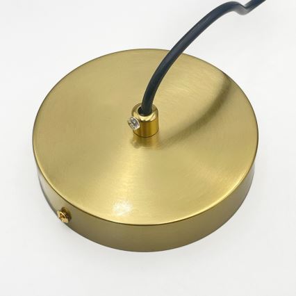 Riippuvalaisin kaapelilla CRISTAL 1xE14/15W/230V messinki/savunvärinen beige