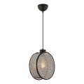 Riippuvalaisin kaapelilla DRUM 1xE27/60W/230V harmaa/musta
