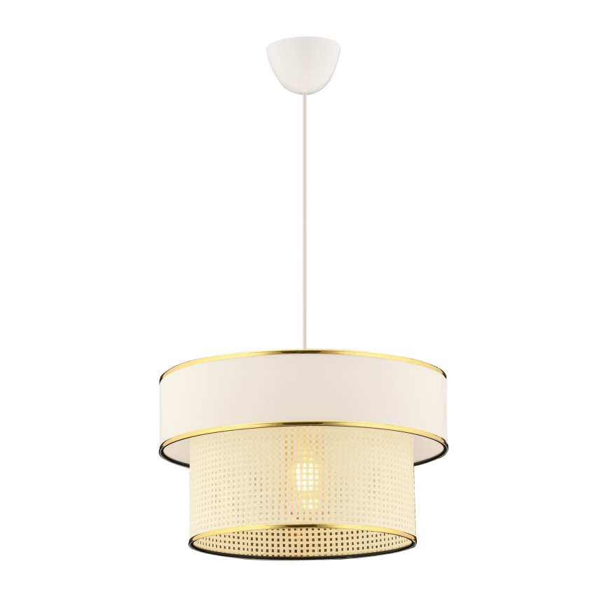 Riippuvalaisin kaapelilla ERO 1xE27/60W/230V kerma/kulta