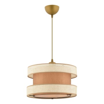 Riippuvalaisin kaapelilla HALO 1xE27/60W/230V ruskea/kerma