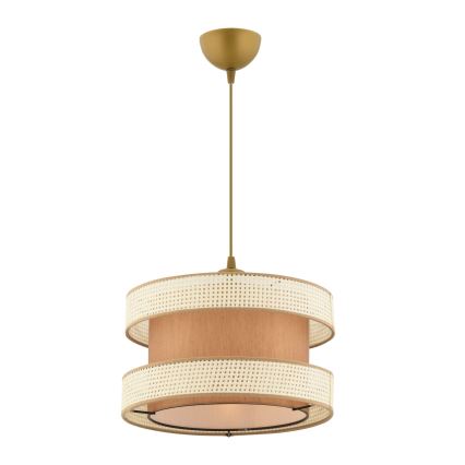 Riippuvalaisin kaapelilla HALO 1xE27/60W/230V ruskea/kerma