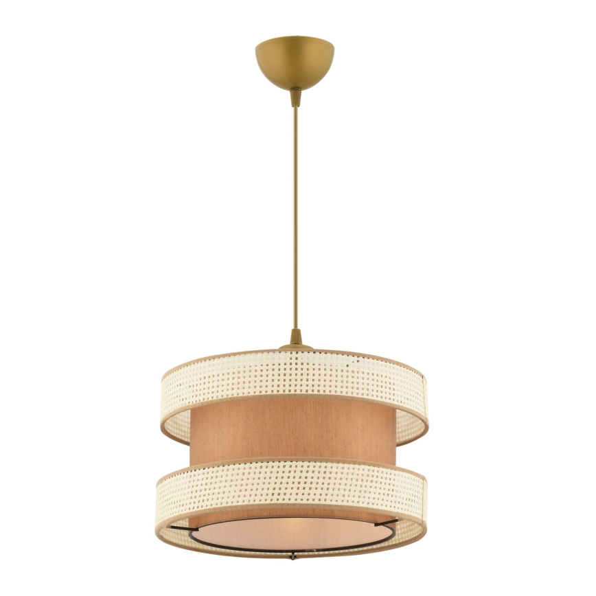 Riippuvalaisin kaapelilla HALO 1xE27/60W/230V ruskea/kerma