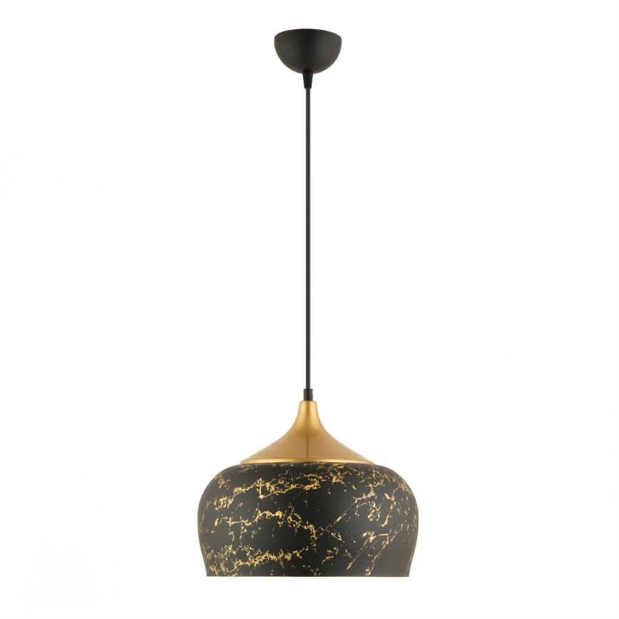 Riippuvalaisin kaapelilla MONZA 1xE27/40W/230V halkaisija 30 cm musta/pronssi