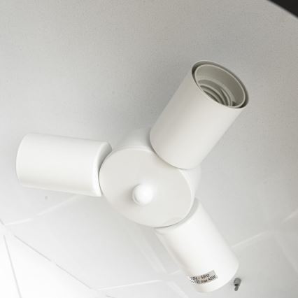 Riippuvalaisin kaapelilla REUS 3xE27/40W/230V Ø47 cm musta