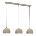 Riippuvalaisin kaapelilla SOOL 3xE27/15W/230V beige