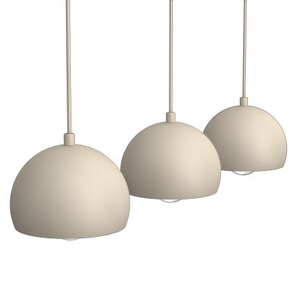 Riippuvalaisin kaapelilla SOOL 3xE27/15W/230V beige