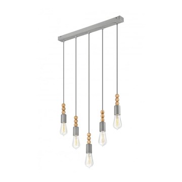 Riippuvalaisin köydellä SIMON 5xE27/60W/230V