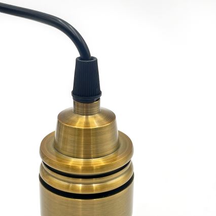 Riippuvalaisin langalla HECTOR 1xE27/15W/230V valkoinen/messinki halkaisija 14 cm