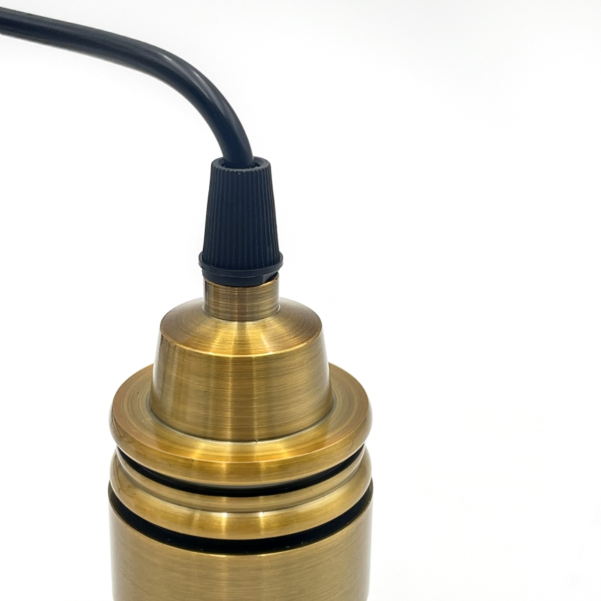 Riippuvalaisin langalla HECTOR 1xE27/15W/230V valkoinen/messinki halkaisija 14 cm