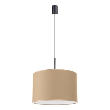 Riippuvalaisin langalla NEVIA 1xE27/15W/230V, halkaisija 40 cm, taupe