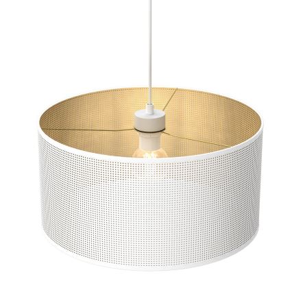 Riippuvalaisin LOFT SHADE 1xE27/60W/230V halk. 40 cm valkoinen/kulta