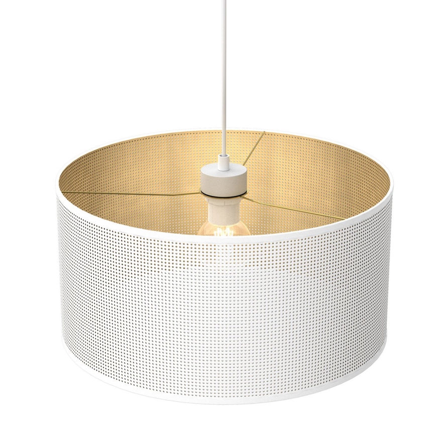 Riippuvalaisin LOFT SHADE 1xE27/60W/230V halk. 40 cm valkoinen/kulta