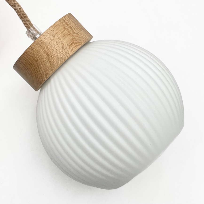 Riippuvalaisin LOOMIS 3xE27/15W/230V 130 cm beige/tammi