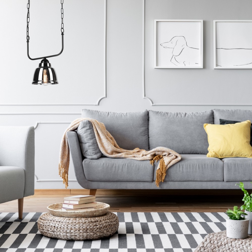 Riippuvalaisin MARIO 1xE27/60W/230V kromi