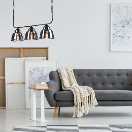 Riippuvalaisin MARIO 3xE27/60W/230V kromi