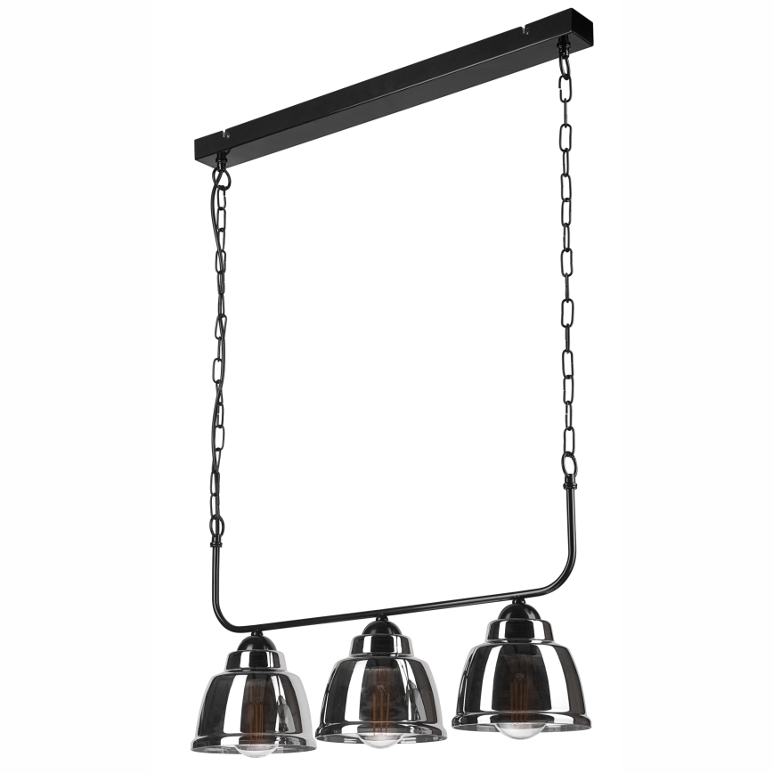 Riippuvalaisin MARIO 3xE27/60W/230V kromi