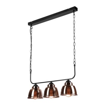 Riippuvalaisin MARIO 3xE27/60W/230V messinki