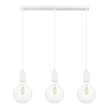 Riippuvalaisin MIROS 3xE27/60W/230V valkoinen