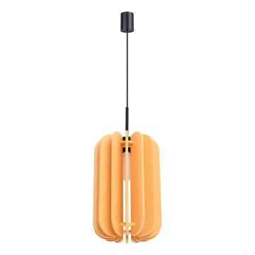 Riippuvalaisin MULA johdolla 1xE27/15W/230V, halkaisija 27 cm, keltainen