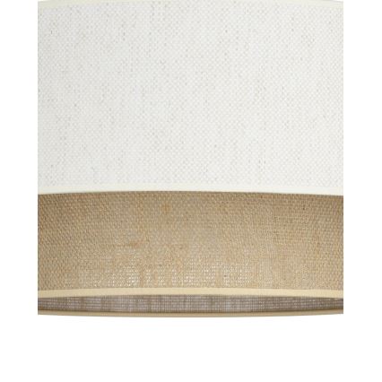 Riippuvalaisin NATIA 1xE27/60W/230V Ø 45 cm valkoinen/ruskea