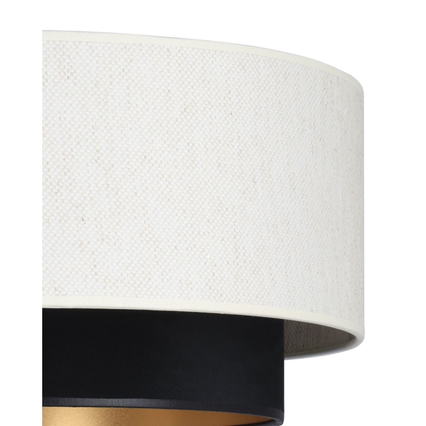 Riippuvalaisin NATIA, johdolla, 1xE27/60W/230V, halkaisija 45 cm, valkoinen/musta