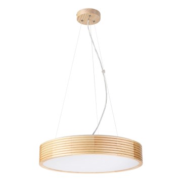 Riippuvalaisin NATURAL MODERN, 3xE27/15W/230V, halkaisija 47,5 cm, mänty