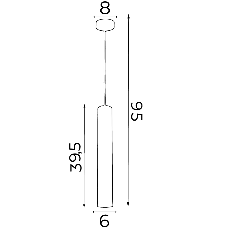 Riippuvalaisin NEST 1xGU10/8W/230V valkoinen/kiiltävä kromi