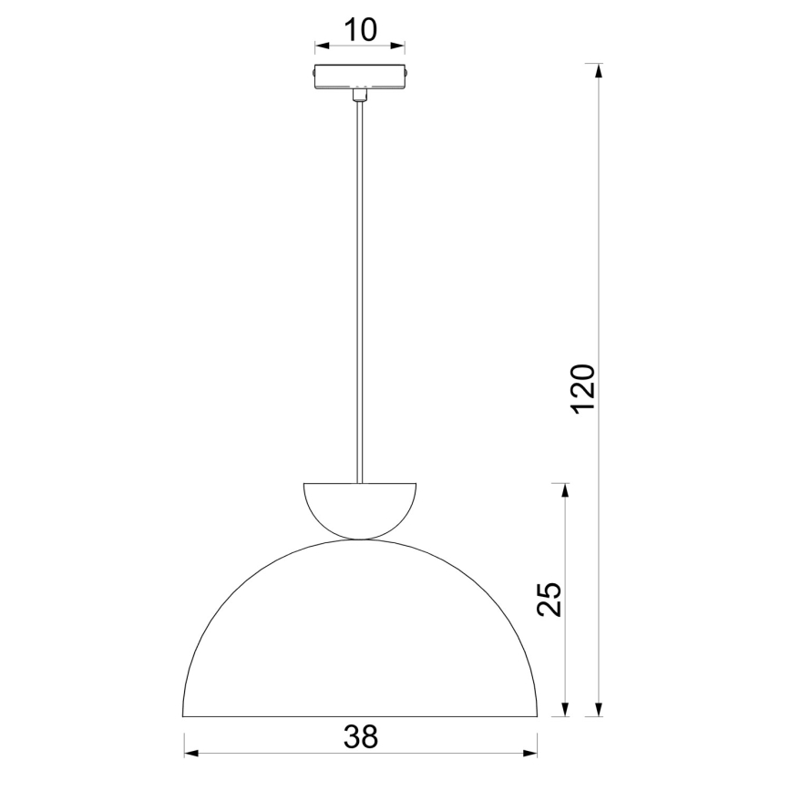 Riippuvalaisin NEVIS 1xE27/15W/230V halkaisija 38 cm kermanvalkoinen
