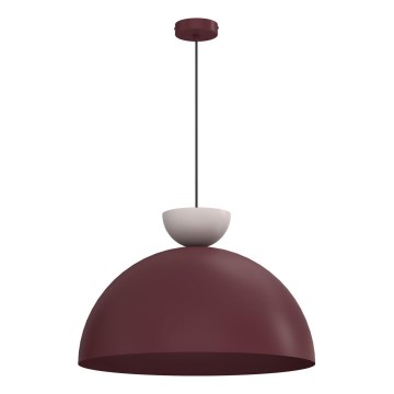 Riippuvalaisin NEVIS 1xE27/15W/230V, halkaisija 50 cm, viininpunainen