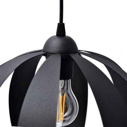 Riippuvalaisin NEWTON 1xE27/15W/230V musta
