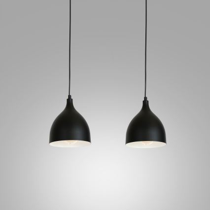 Kattovalaisin köydellä NOAK 2xE27/15W/230V musta