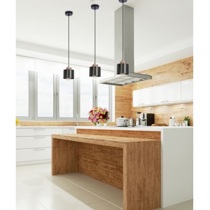 Riippuvalaisin OLENA 1xE27/60W/230V musta