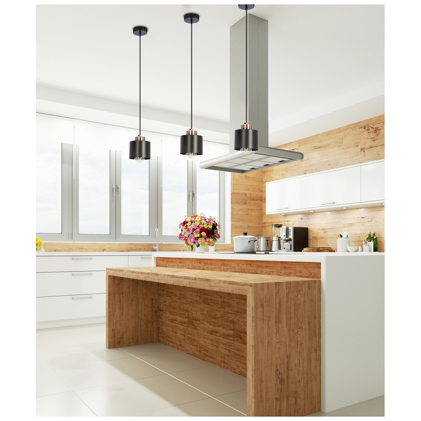 Riippuvalaisin OLENA 1xE27/60W/230V musta