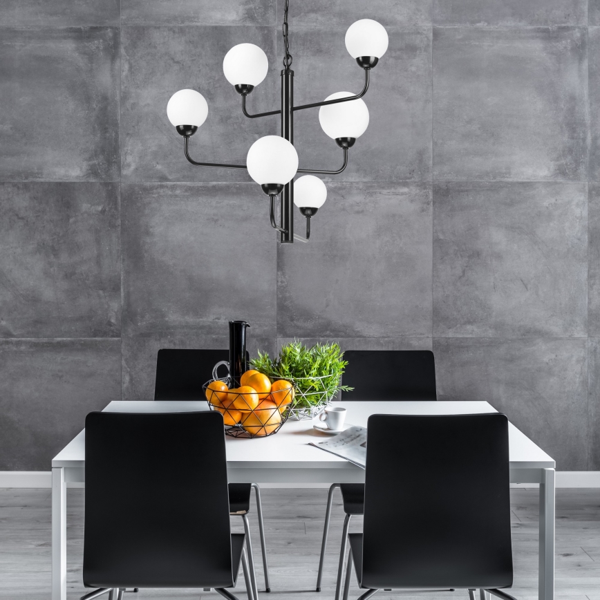 Riippuvalaisin OSCAR 6xG9/5W/230V musta