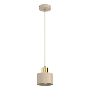 Riippuvalaisin PARKLA 1xE27/15W/230V beige/kullanvärinen