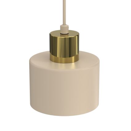 Riippuvalaisin PARKLA 1xE27/15W/230V beige/kullanvärinen