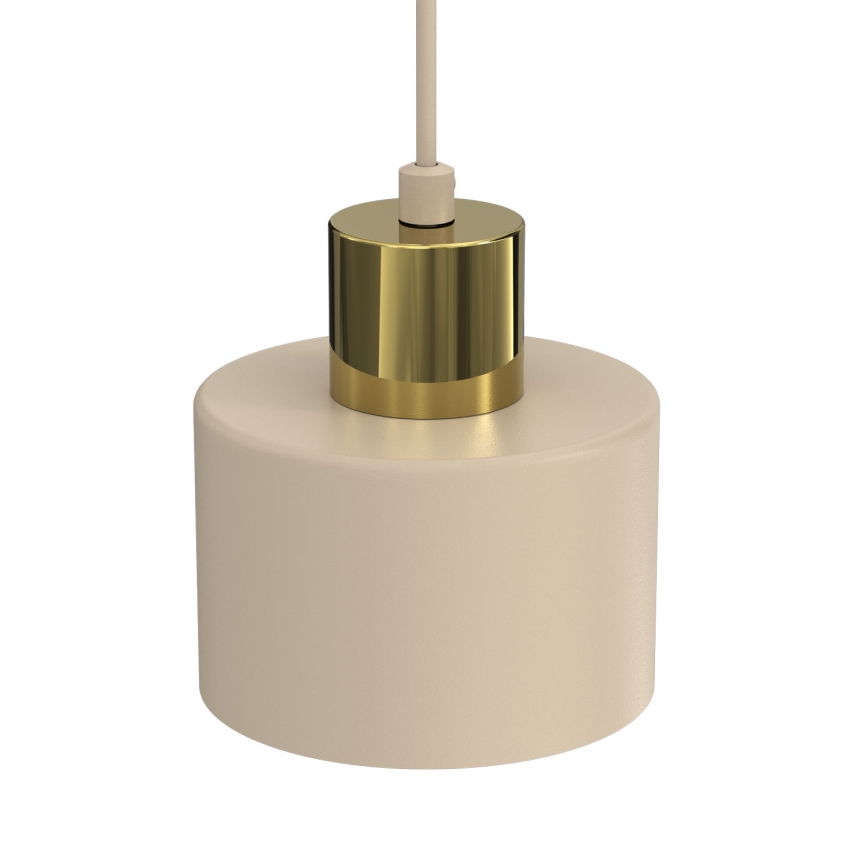 Riippuvalaisin PARKLA 1xE27/15W/230V beige/kullanvärinen