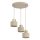 Riippuvalaisin PARKLA 3xE27/15W/230V beige/kulta