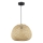 Riippuvalaisin PETRA johdolla 1xE27/15W/230V, halkaisija 35 cm, bambu