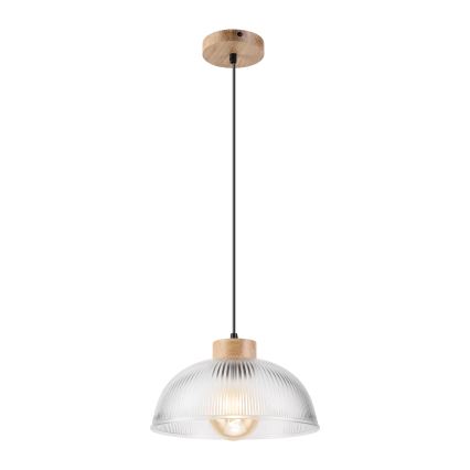 Riippuvalaisin PIA johdolla, 1xE27/60W/230V, halkaisija 30 cm, tammi