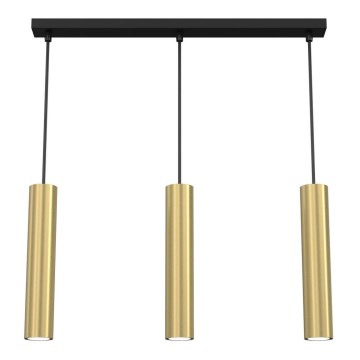 Riippuvalaisin RAITO 3xGU10/8W/230V messinki