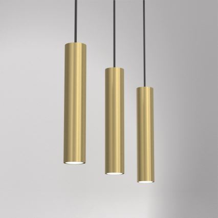 Riippuvalaisin RAITO 3xGU10/8W/230V messinki