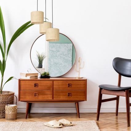 Riippuvalaisin RATTAN 3xE27/60W/230V rottinki