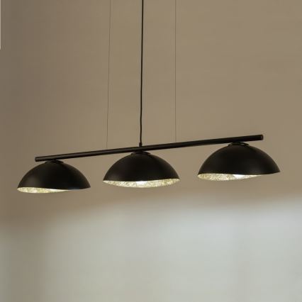 Kattovalaisin SOLAR 3xE27/60W/230V musta, johdolla