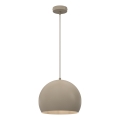 Riippuvalaisin SOOL 1xE27/15W/230V, halkaisija 27 cm, beige