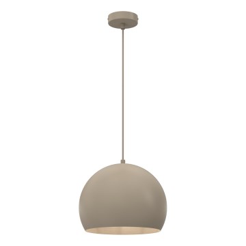 Riippuvalaisin SOOL 1xE27/15W/230V, halkaisija 27 cm, beige